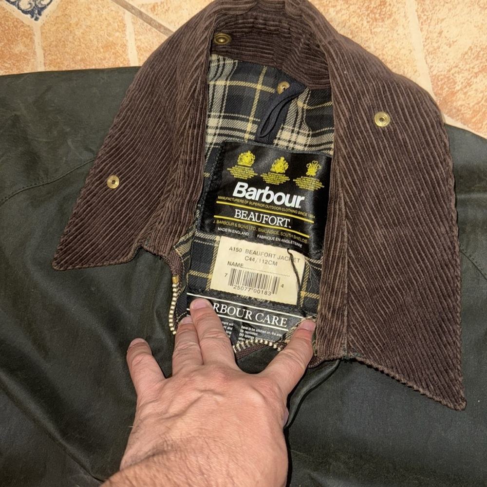 Barbour wax coated jacket coat - Picture 5 of 6